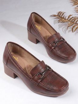 Aroom - Brown Women's Comfortable and Soft Insole Formal Loafers
