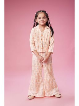 MASTARANG - Suit Flared Bottom and Fashion Cut Waist Coat and Jacket (Set of 3)