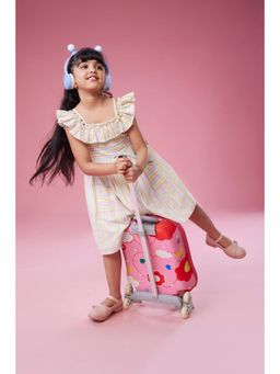 MASTARANG - Off Shoulder Strappy Knee Length Dress with Two Square Pockets