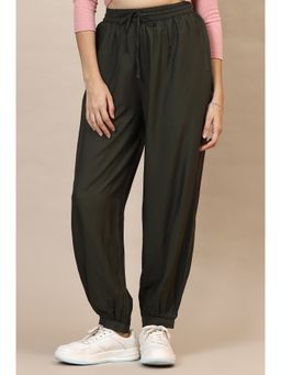 Elleven - Women's Green Solid Rayon Salwar