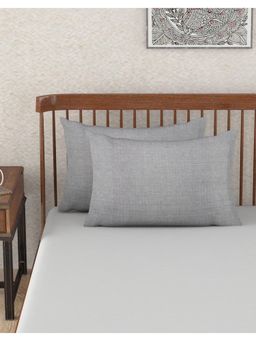 Fabindia - Grey Cotton Pillow Cover Set Of 2
