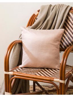 Fabindia - Gold Silk Blend Woven Shaz Cushion Cover (16x16 inches)