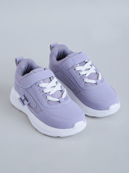 Hopscotch - Lavender Velcro Sneakers