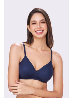 bodyline - Beth Royal Navy Seamless Wire-Free Padded T-Shirt Bra