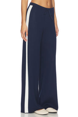 525 - Merritt Drawstring Striped Wide Leg Pant