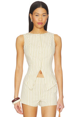 ALL THE WAYS - Alerie Button Front Top