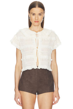 AKNVAS - Audra Ruffled Tie Blouse