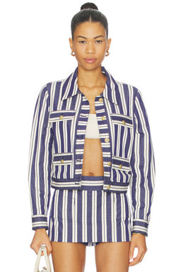 Alice + Olivia - Alex Collared Boxy Jacket