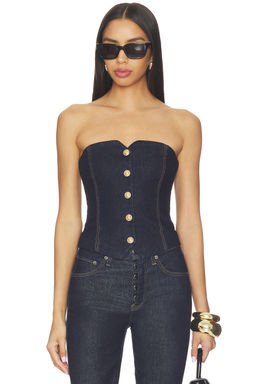 Alice + Olivia - Kelcey Denim Strapless Vest Top