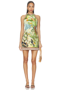Alemais - Toucan Tango Halter Mini Dress