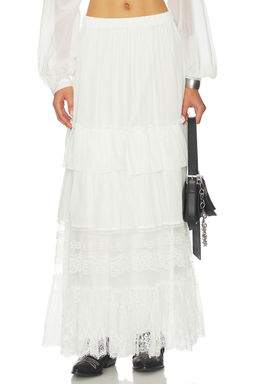 Aniye By - Carmen Long Skirt in Fairy Milk