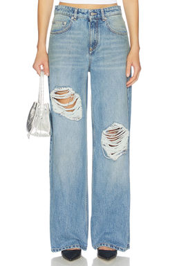 AREA - Crystal Fray Relaxed Jean