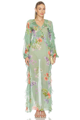 HEMANT AND NANDITA - Long Ruffle Kaftan