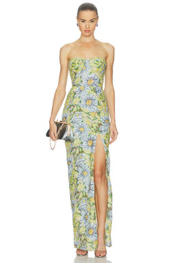 Bronx and Banco - Valentina Pailette Veronica Maxi Dress With Slit