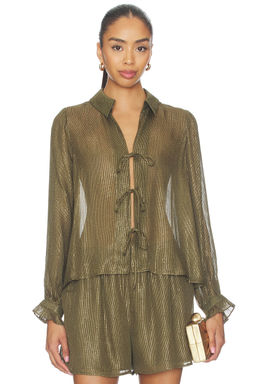 CAMI NYC - Niecey Metallic Chiffon Blouse