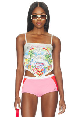 Casablanca - Silk Satin Scarf Top