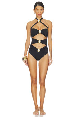 CINCIN - Diamond Moonstone Cut-out Swimsuit