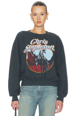 DAYDREAMER - Chris Stapelton Horse Oversized Crew Sweatshirt