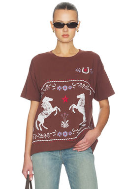 DAYDREAMER - Floral Horse Patter Merch Tee