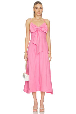 ELLIATT - Miri V-neck Bow Midi Dress
