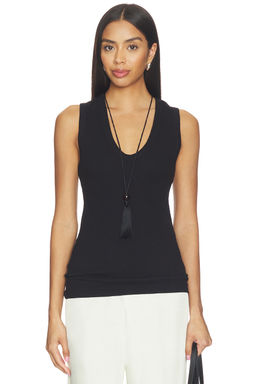 Enza Costa - Textured Rib Sleeveless U Top