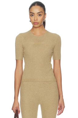 Fear of God ESSENTIALS - Signature Rib Knit Fitted Short Sleeve Tee