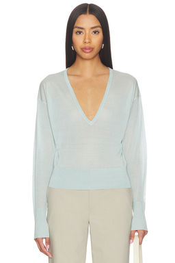fleur du mal - Sheer Knit V-neck Sweater