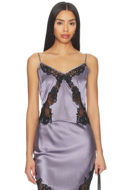 fleur du mal - Juliet Lace Silk Cami Top