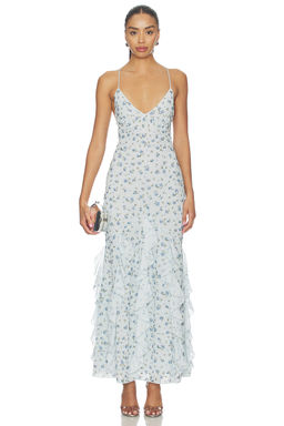 For Love & Lemons - Elea Beaded Maxi Dress