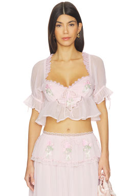 For Love & Lemons - Rae Rose Crop Top
