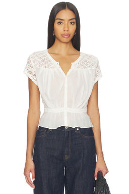 Free People - Glimmer Embroidered Top