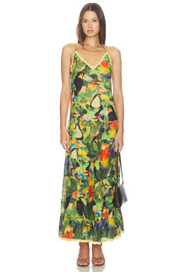 FARM Rio - Bird Leaves Long Dress