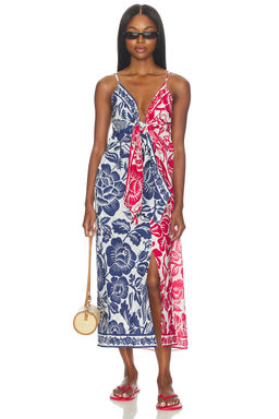 FARM Rio - Cashew And Birds Long Dress