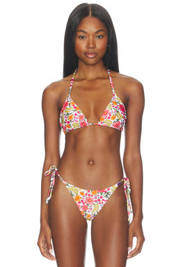 FARM Rio - Banana Flowers Triangle Bikini Top