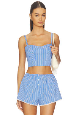 Good American - Poplin Bustier Cami Top
