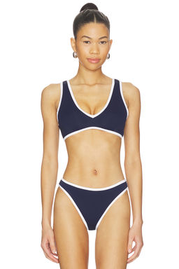 Good American - Compression Deep V Bikini Top