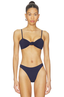Good American - Matte Twist Bandeau Bikini Top