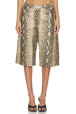 Gestuz - Allis Mid Waist Snake Shorts