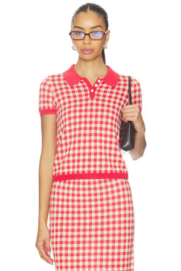 Guest In Residence - Gingham Shrunken Polo