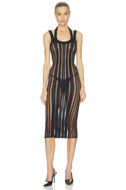 HAELO - Veiled Midi Dress