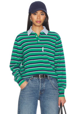HOMMEgirls - Knit Stripe Polo