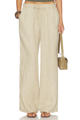 James Perse - Paperbag Waist Linen Pant