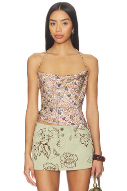 Juliet Johnstone - Satin Cowl Neck Halter Top