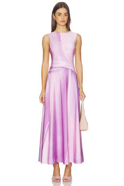 Kate Barton - Illusion Print Kate Liquid Maxi Dress