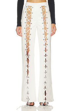 Kim Shui - Croc Lace Up Pant