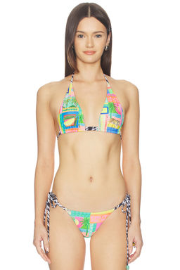 Kulani Kinis - Twin Ruched Halter Bikini Top