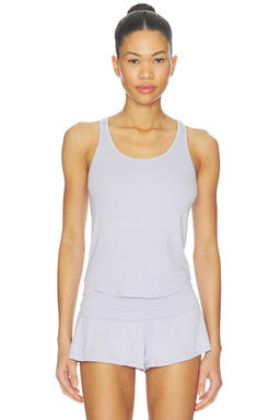 LUNYA - Soft Modal Rib Curved Hem Tank Top