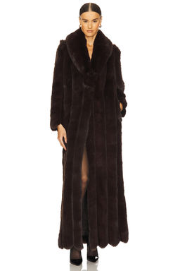 LOBA - Luciana Faux Fur Maxi Coat