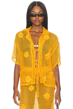 Maaji - Golden Blossom Amarantta Shirt