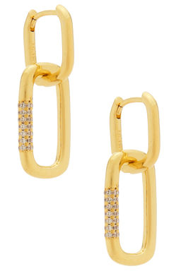 Mazin Jewels - Double Lock Earrings